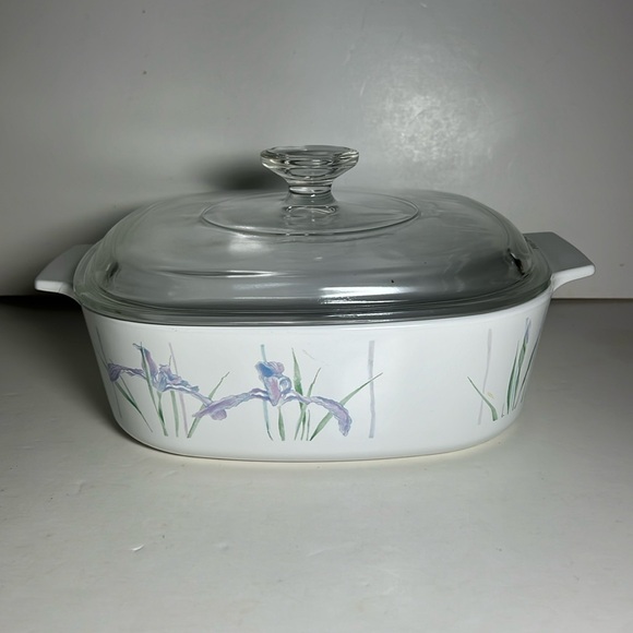 Vintage Corning Ware Shadow Iris 2 quart casserole dish - Picture 7 of 7
